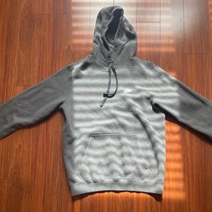 Kids dark grey hoodie, size large.